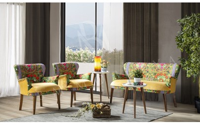 AGRA SARI ÇAY SETİ
