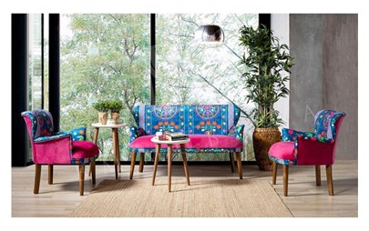 AGRA FUŞYA ÇAY SETİ