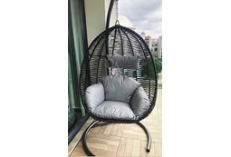 RATTAN SİYAH SALINCAK