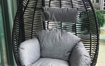 RATTAN SİYAH SALINCAK